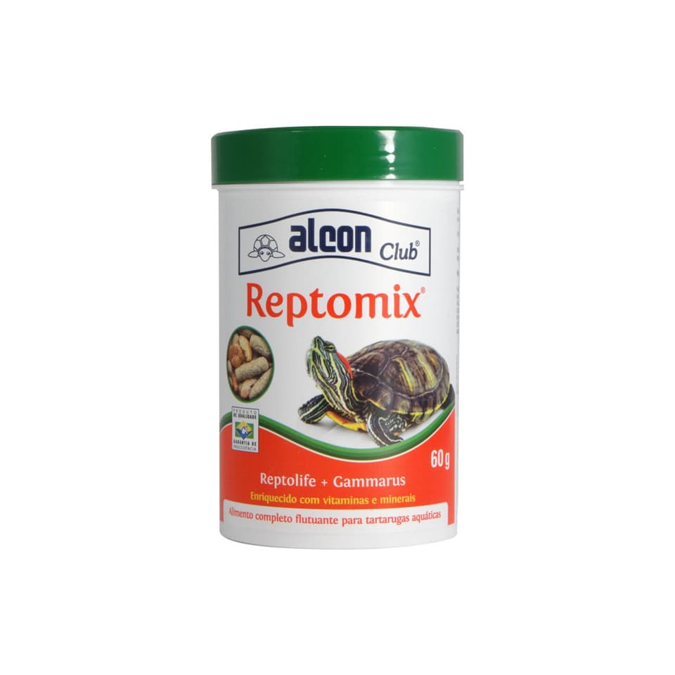 Ração Reptomix Para Tartarugas Aquáticas Alcon Club 60g