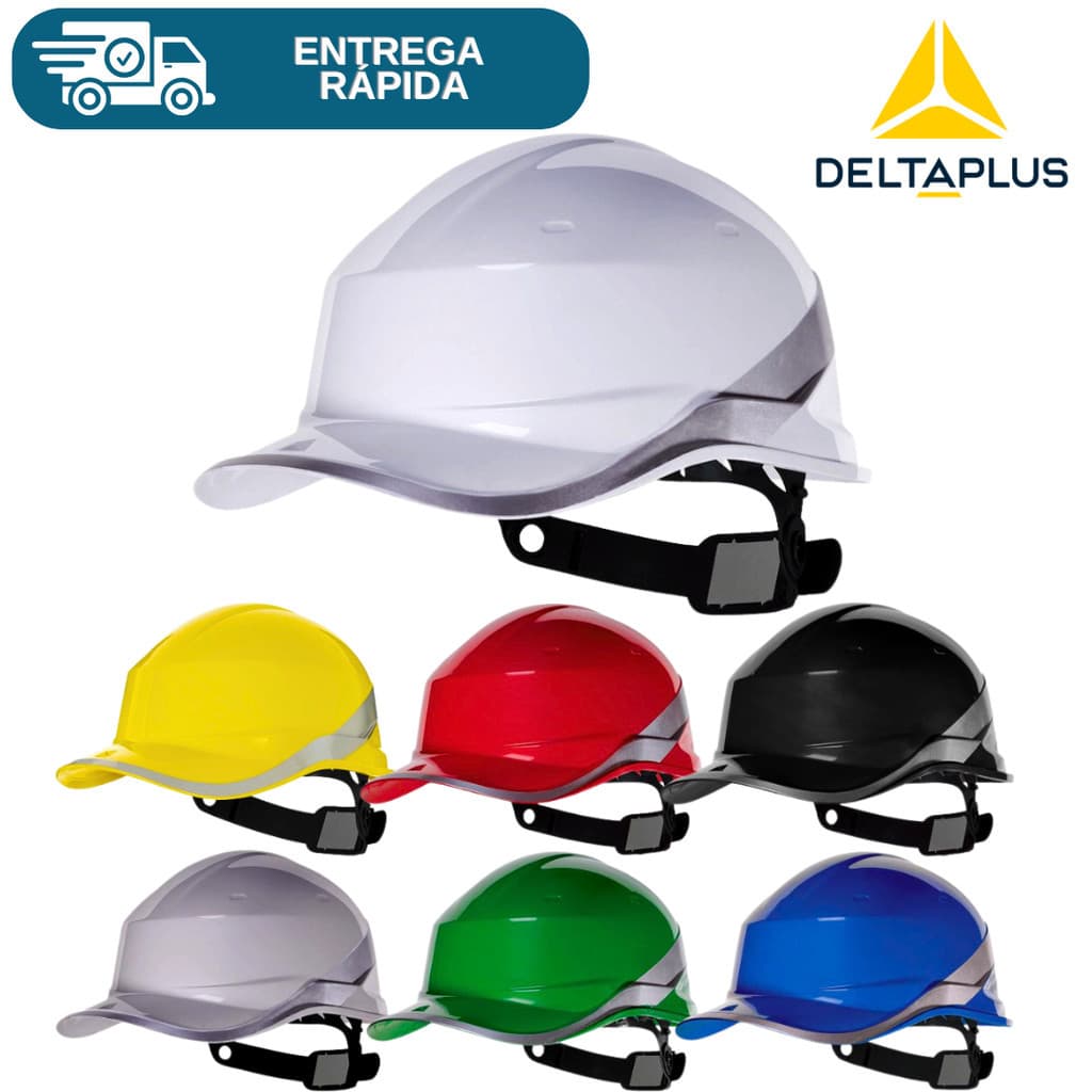 Capacete De Segurança Para Engenheiro Carneira E Jugular Aba Frontal Baseball Diamond V Delta Plus