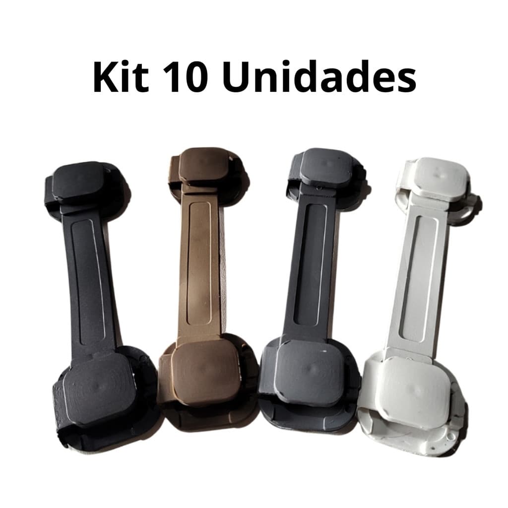 Kit 10 Trava para Gaveta Segurança e Proteção para Sua Casa