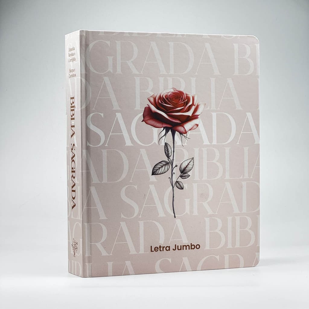 Bíblia ARC | Letra Jumbo | Capa Dura Rosa