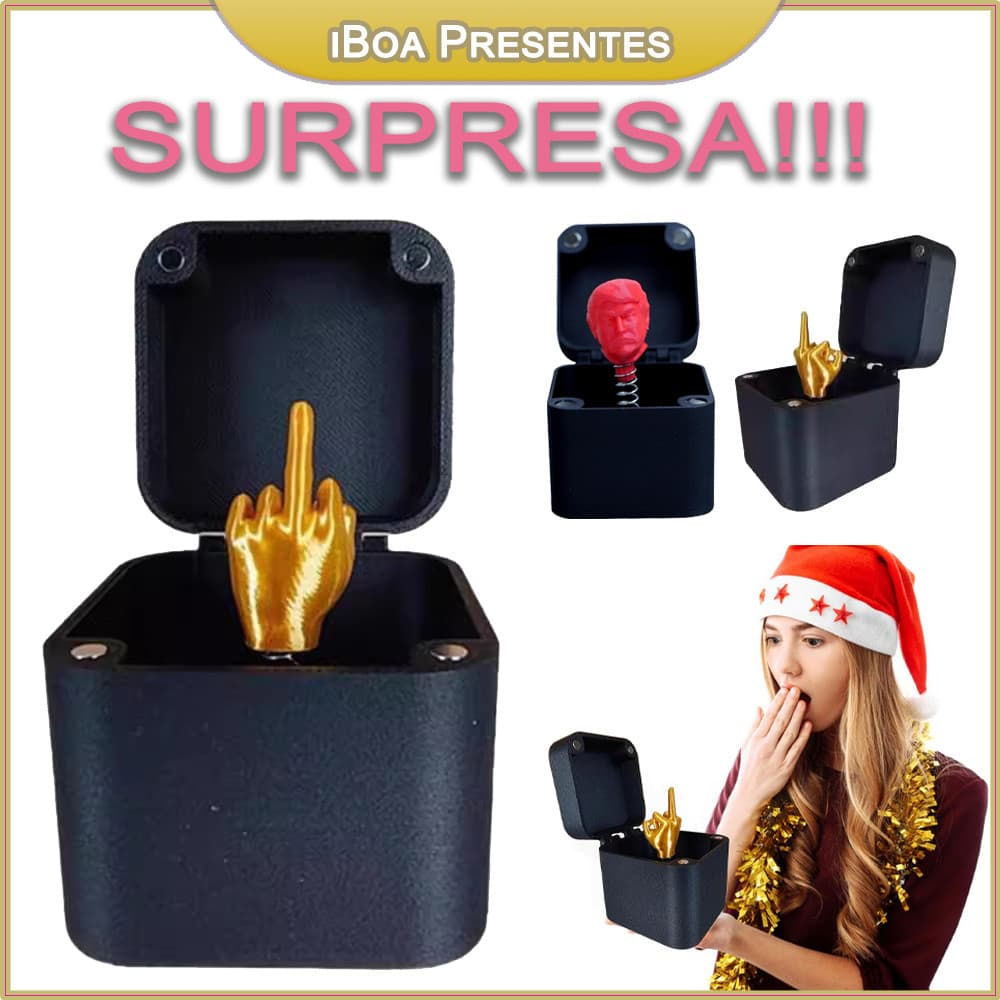 Caixa De Presente Surpresa Com Mordaça Do Dedo Do Meio Presentes Criativos E Interessantes