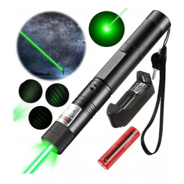 Caneta Laser Verde Ultra Forte Alcance 50km A Prova D'agua