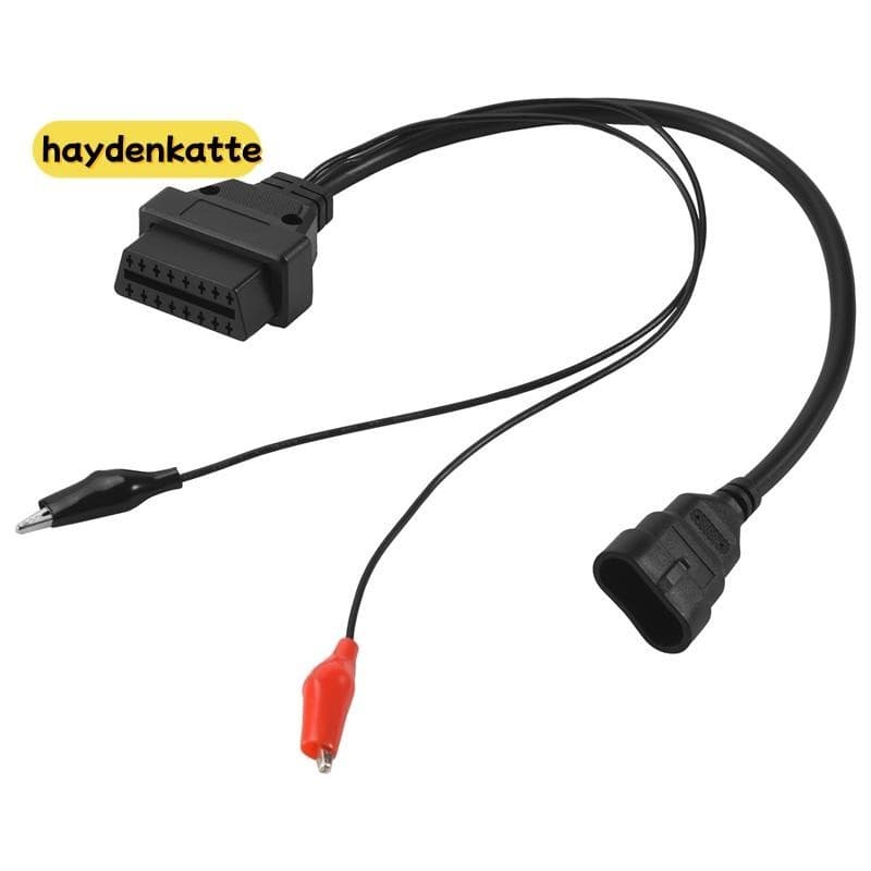 Para Cabo De 3 Pinos A 16 OBDII OBD2 Obd-II Adaptador De Conector Diagnóstico Carro