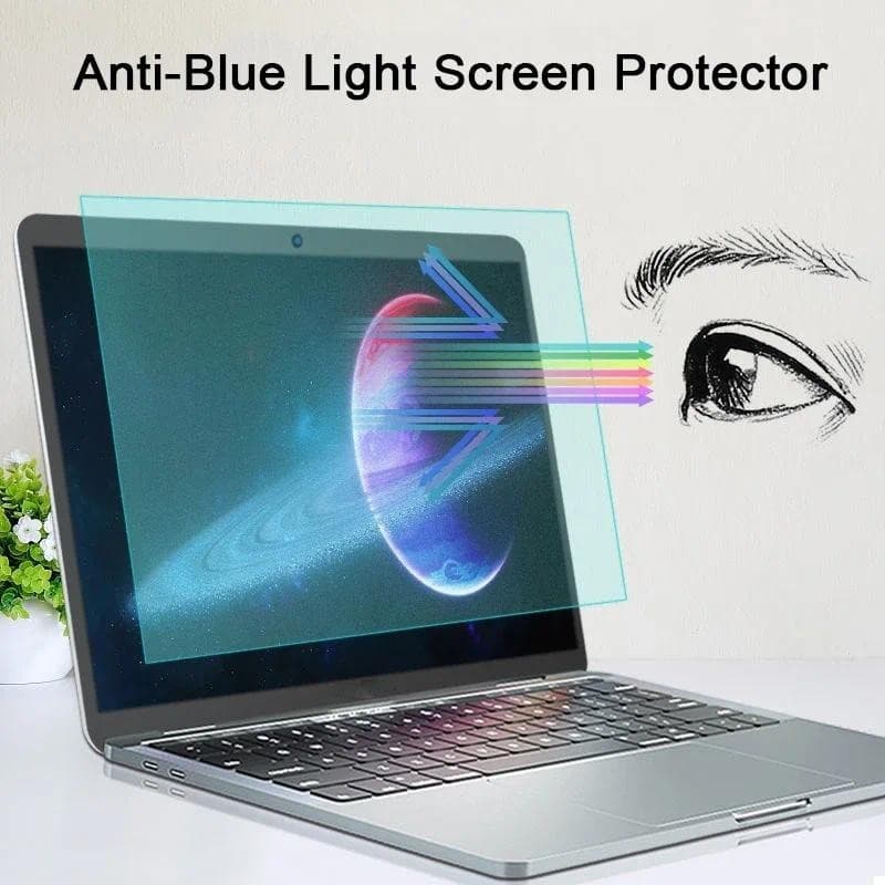 Protetor De Tela Anti-Luz Azul Para Laptop 14 15.6 17 15 16 Macbook Air Pro 13 M1 M2 M3 Filme Fosco Reflexo /