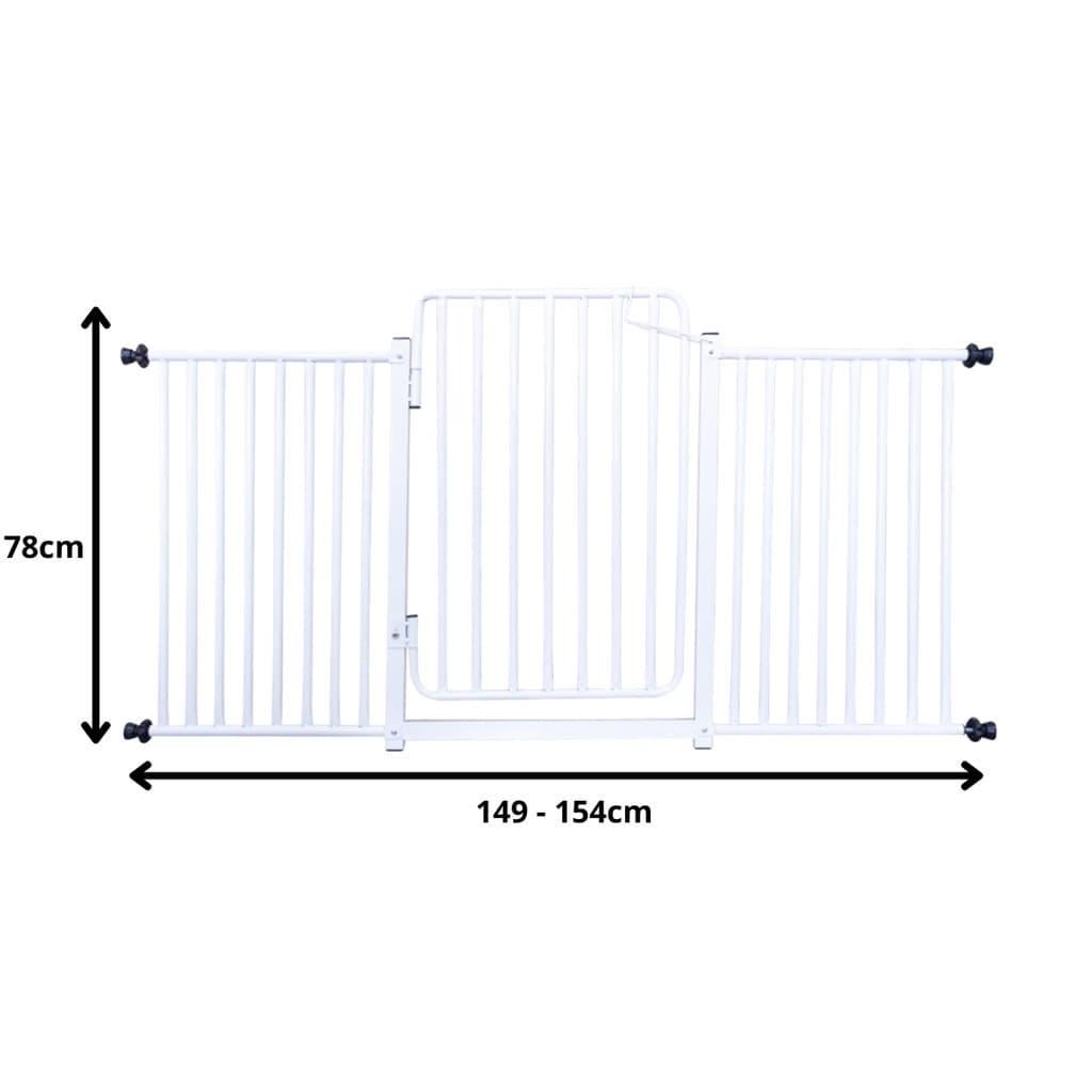 Grade Portão Reforçado Proteção Pet Cachorro 149 A 154 Cm Criança Cães