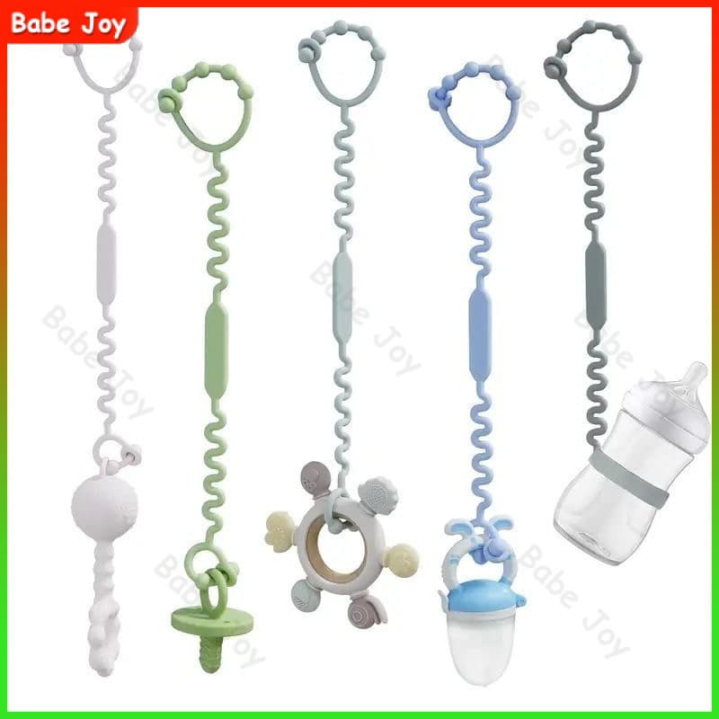 Bebês Carrinho Garrafa De Silicone Ajustável anti-Perda Corrente De Corda Copo De Água De Fixação