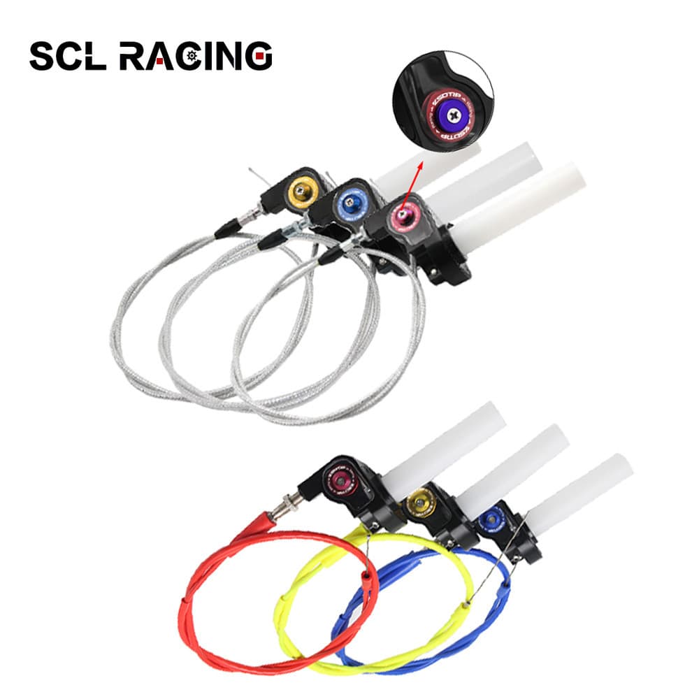 Alconstar Racing Punho De Alumínio Aperto Do Acelerador Apertos De Mão 1/4 Torção Rápida A Gás Resolver Com Cabo Para KT