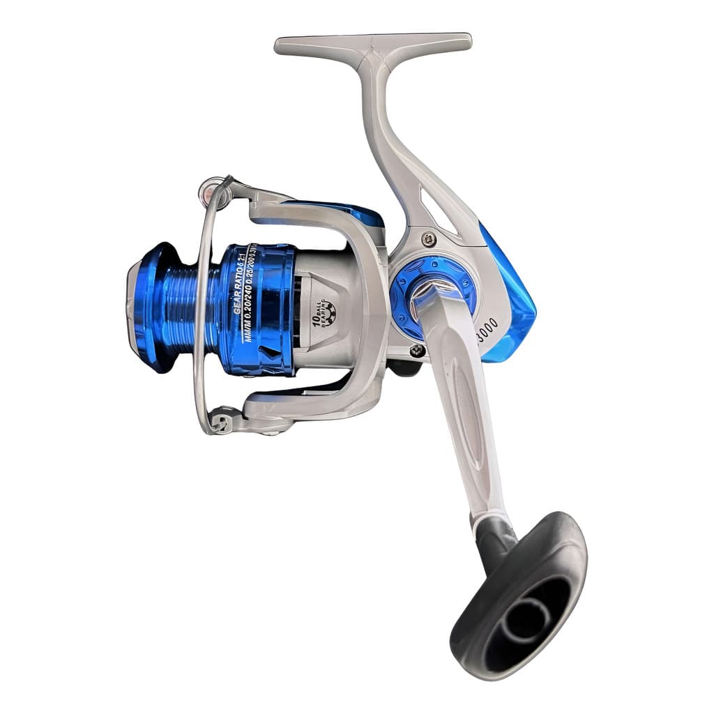 Molinete de Pesca 10 Rolamentos tamanho 3000 e 2000 Carretel Longo Arremesso Fricção Dianteira