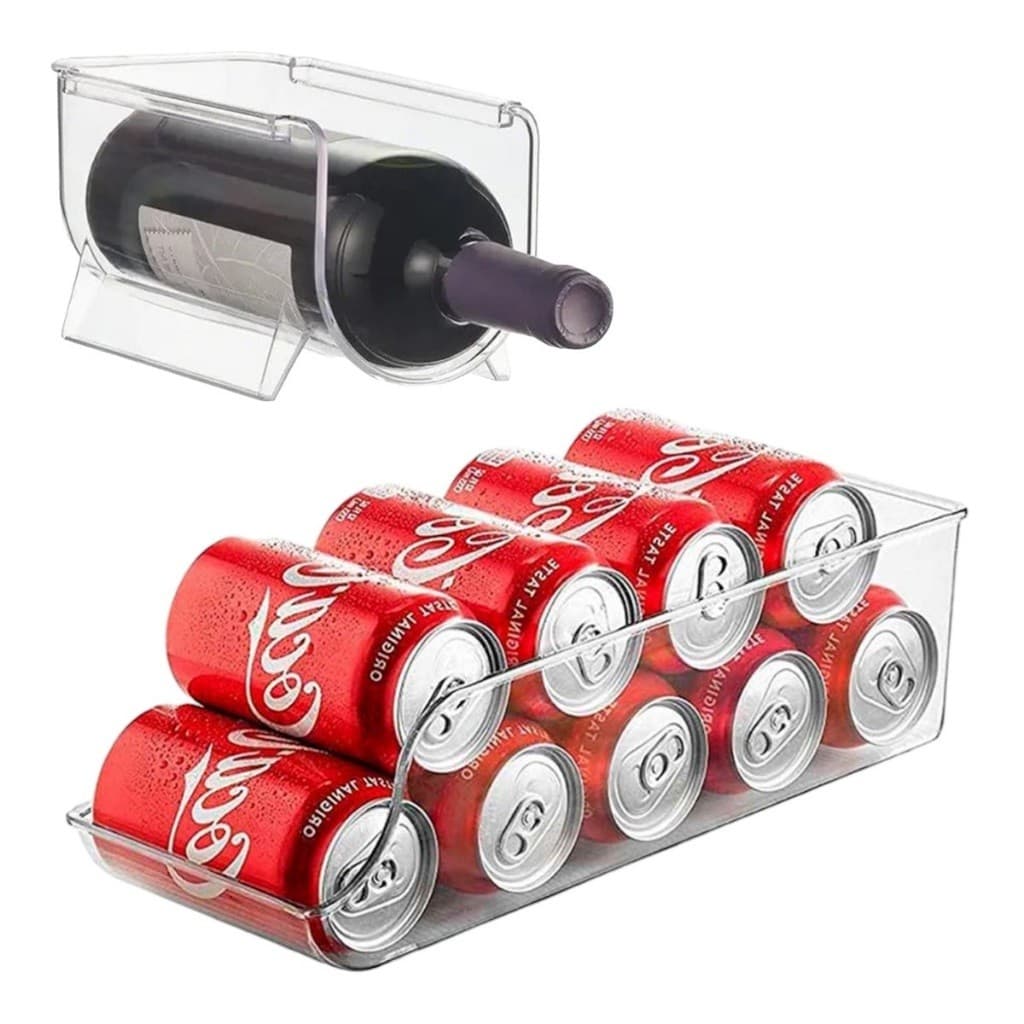 Organizadores De Geladeira Armário Garrafas e Latas