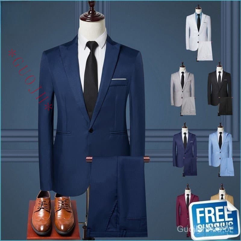MISS.YE Ternos De Casamento Para Homens Casuais De Negócios Formal Blazer 2-Peças Conjunto Slim Fit Suit