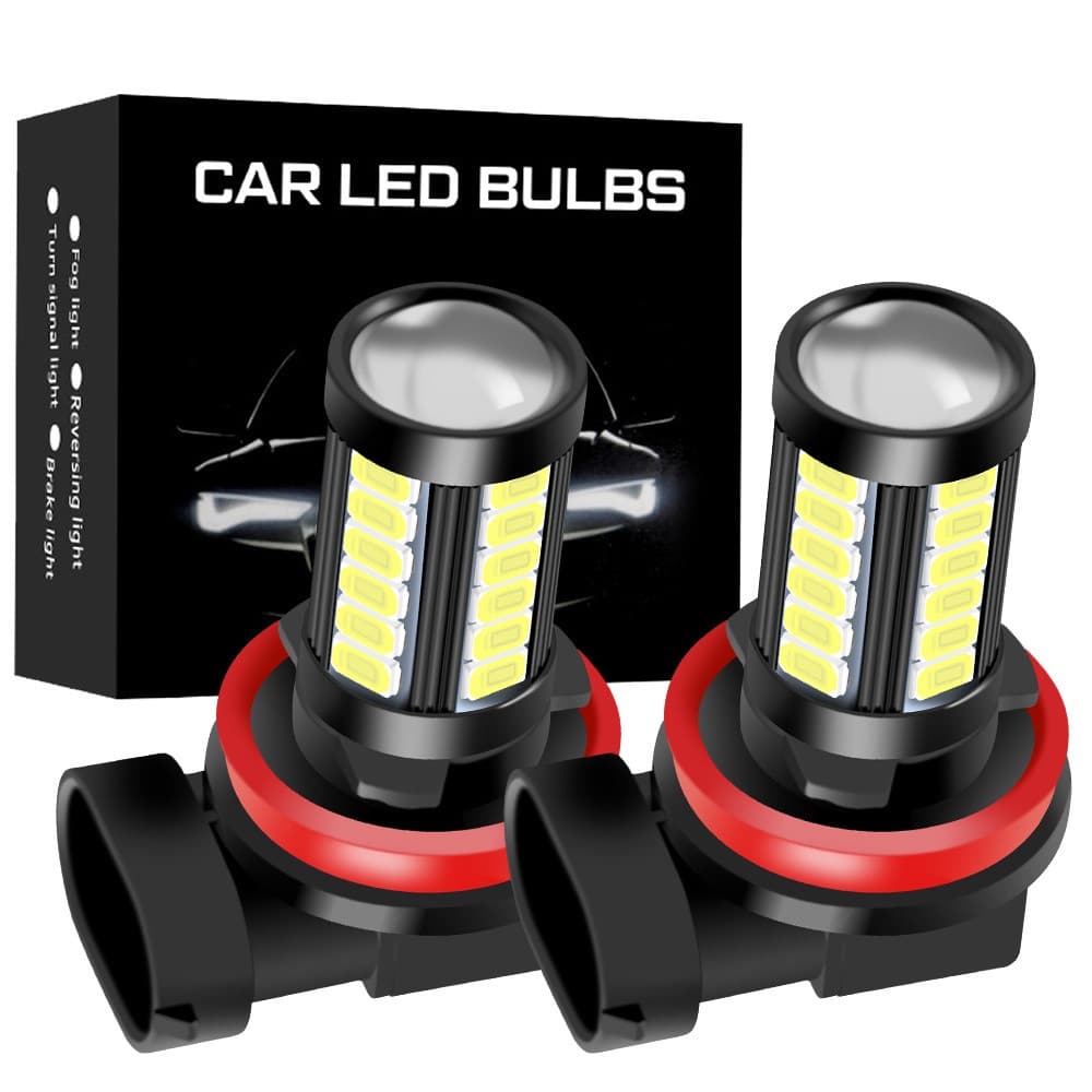 2Pcs Lâmpadas LED H11 H8 9006 HB4 9005 Hb3 PSX24W H16 Super Brilhante 5730 Lâmpada de Nevoeiro Automotiva 6000K Luz de C