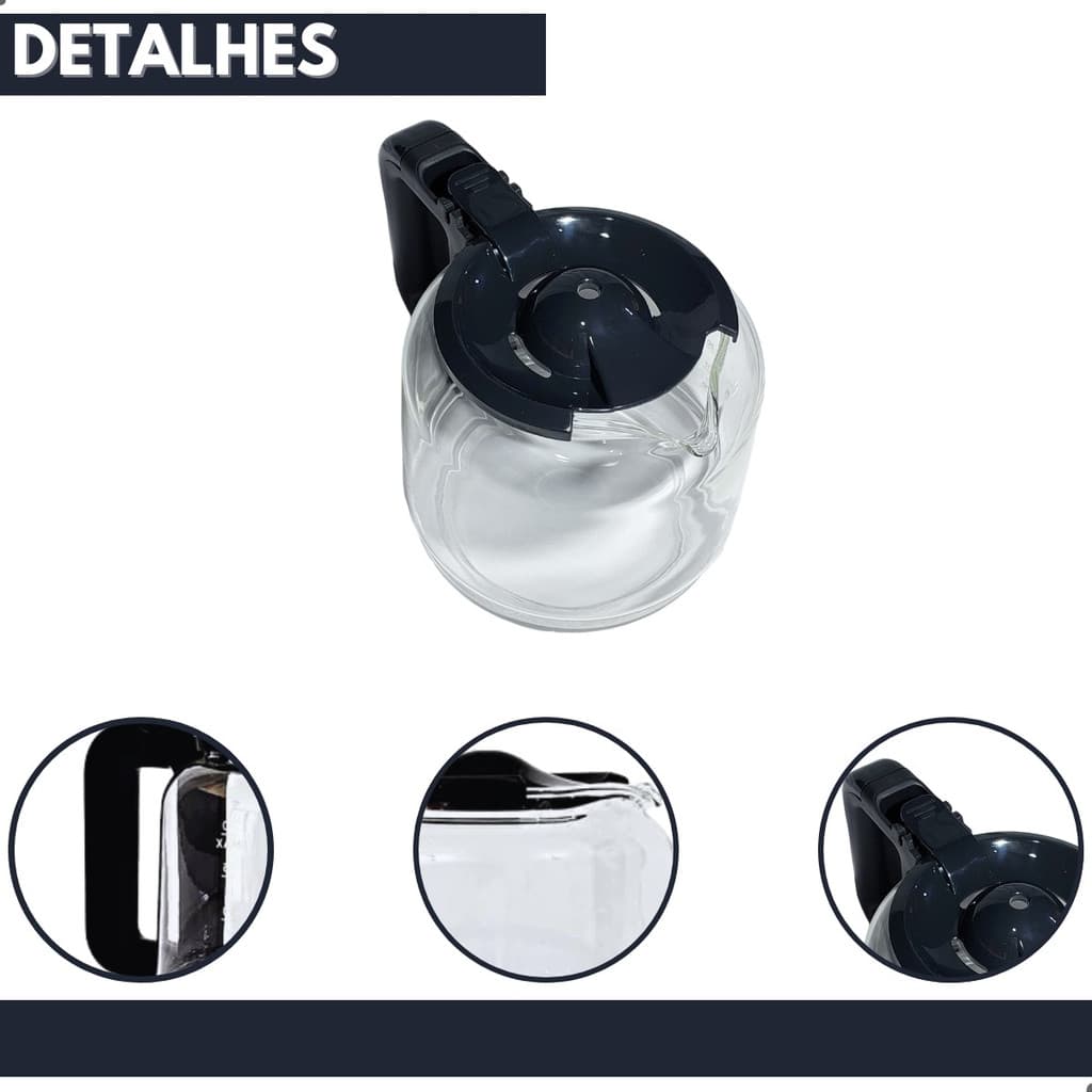 Jarra De Vidro Completa Cafeteira Ecm25 Electrolux Original