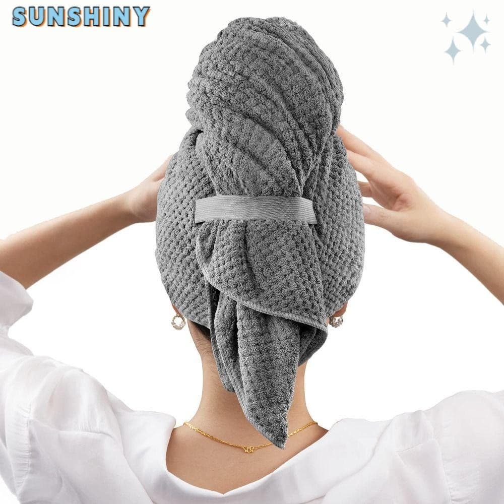 SUNSHINY Toalha De Cabelo Seca Capa De Extra Grande Anti Frizz Chapéus De Banho Envoltório