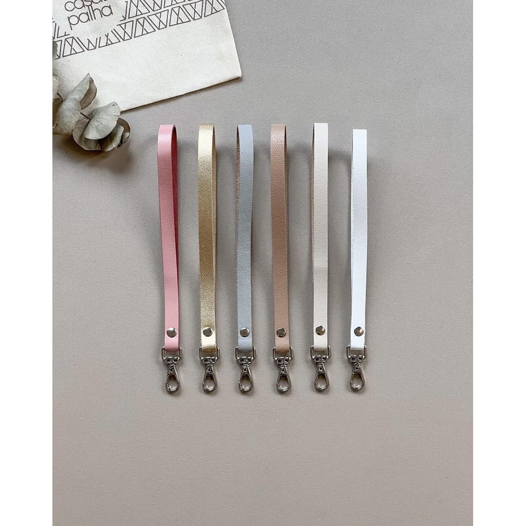 Alça de Clutch para Bolsa com Metais Niquelados