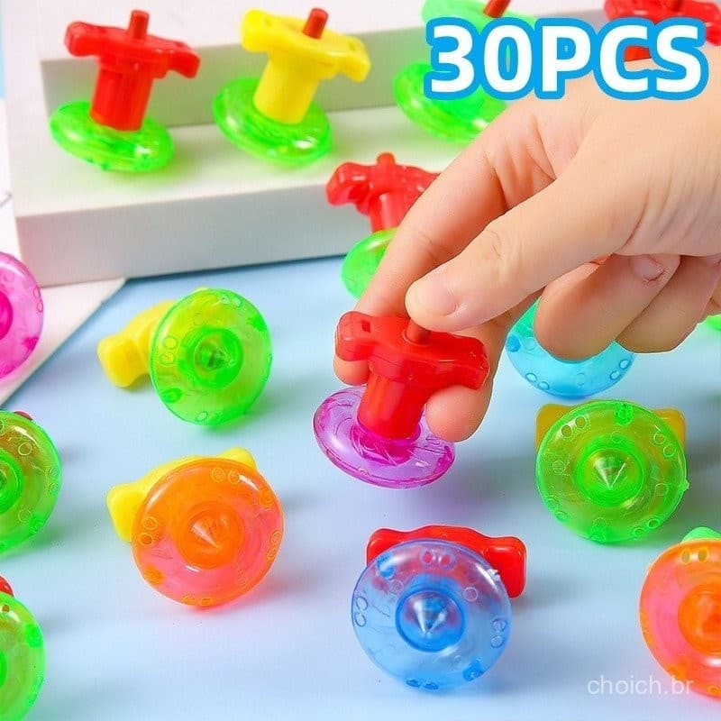 30pcs Giroscópios Mini Spinning Top Criativo Nostalgic Brinquedos Infantis Giroscópio De Torque Presentes De Jardim