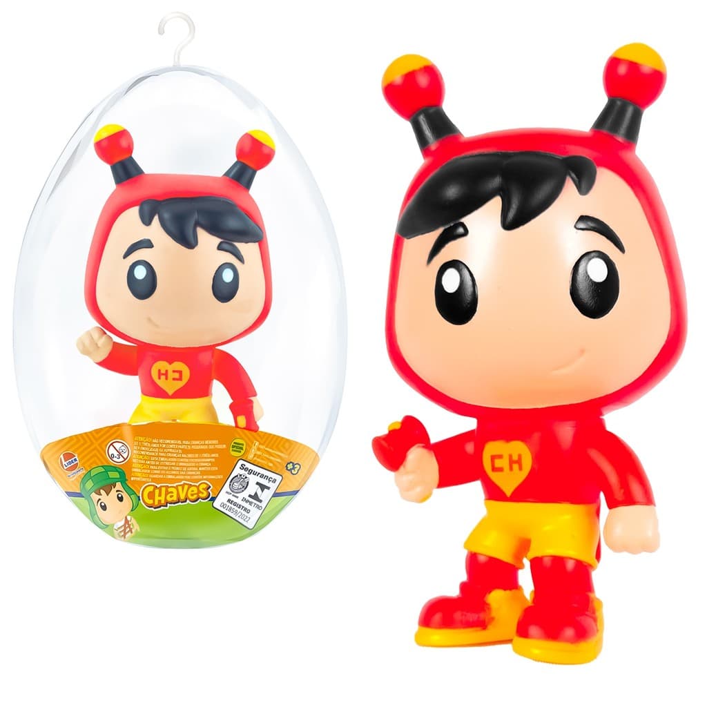 Boneco Chapolin No Ovo De Páscoa Articulado Colecionável Chaves 10 cm - Líder Brinquedos