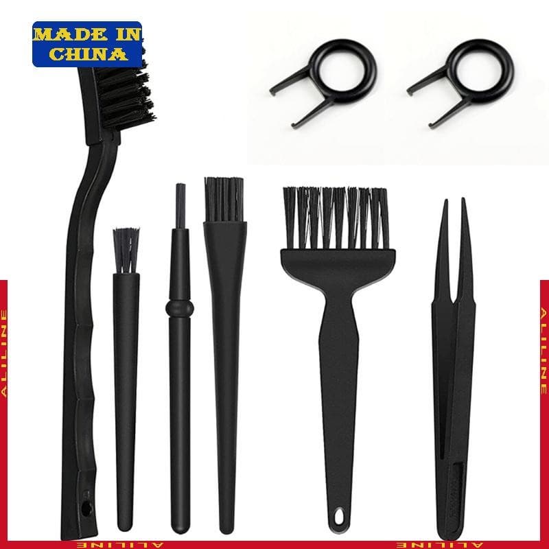 Kit Escovas Limpeza Computador Profissional 6-8 Peças , Varredura Poeira Antiestática