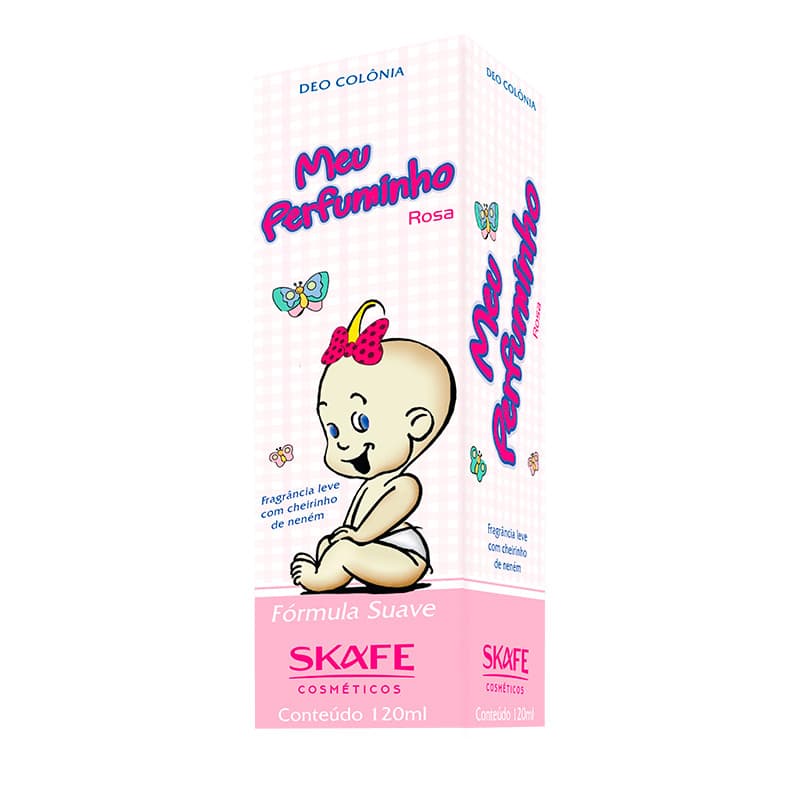 🍼 Colônia Infantil Meu Perfuminho Rosa 120ml | Toque Suave & Cheirinho Delicado | Dermatologicamente Testada