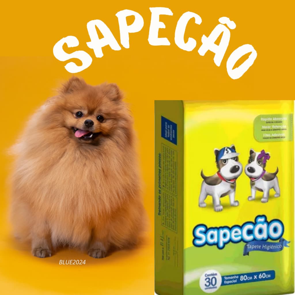 Tapete Higiênico Sapecão 30 unidades 80X60 Para Caes Filhotes e Adultos