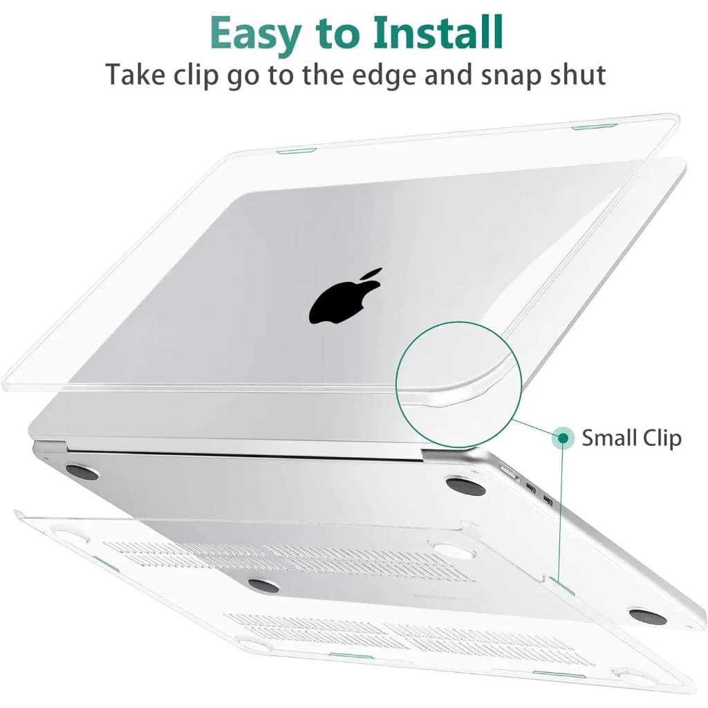 Capa transparente Resistente Brilhante Para MacBook Air 13 15 pro 14 - MICAEL