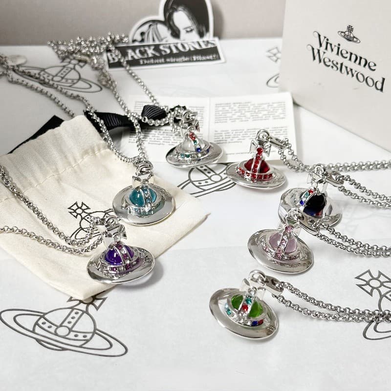 Colar De Bolas De Vidro Estereoscópico Clássico Colorido Planeta Para Meninas Novo Nicho Fashionable Colarinho Europeu