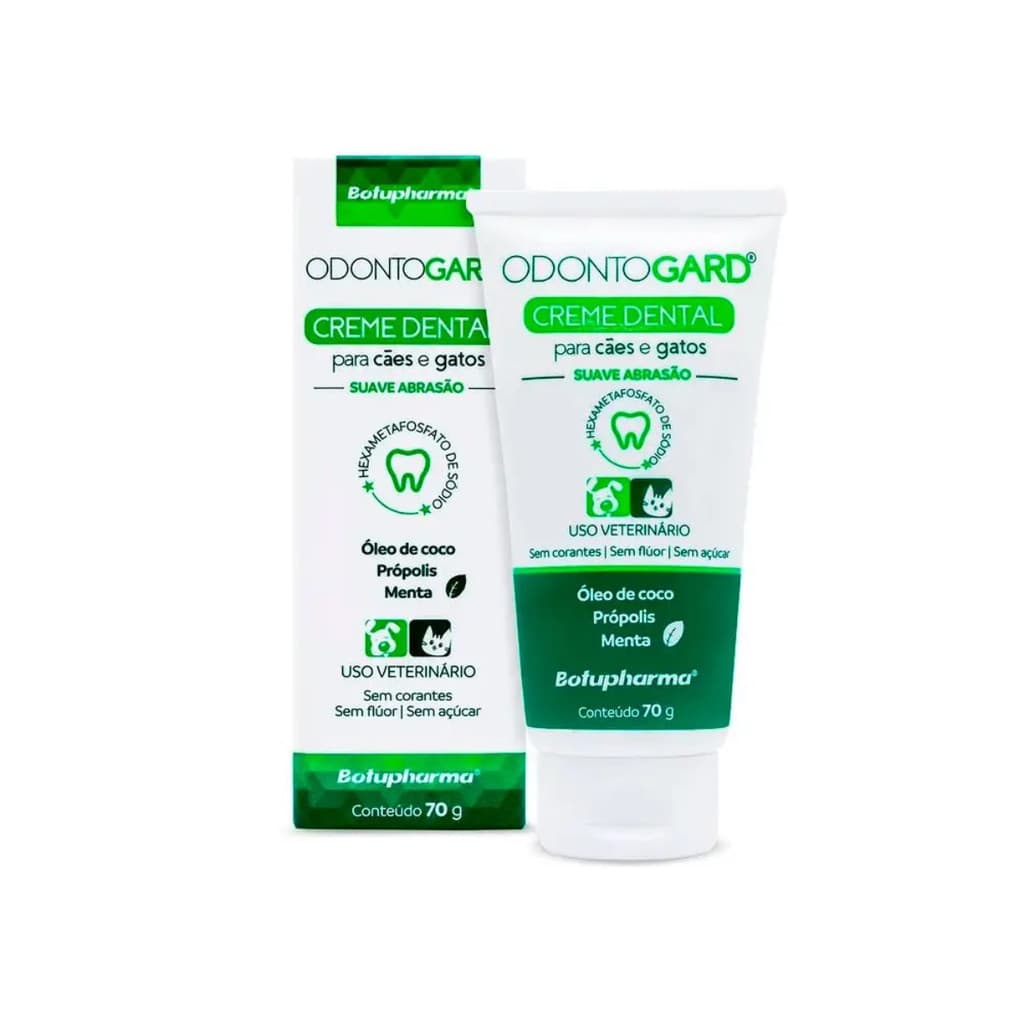 Creme Dental Pet Sabor Cães Gatos Odontogard Botupharma 70g