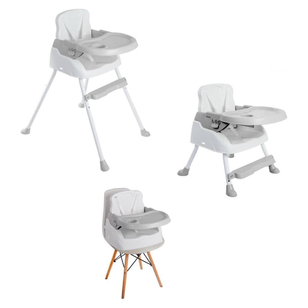 Cadeira De Alimentação Refeição Bebê Portátil Infantil 3 em 1 Altura Ajustável