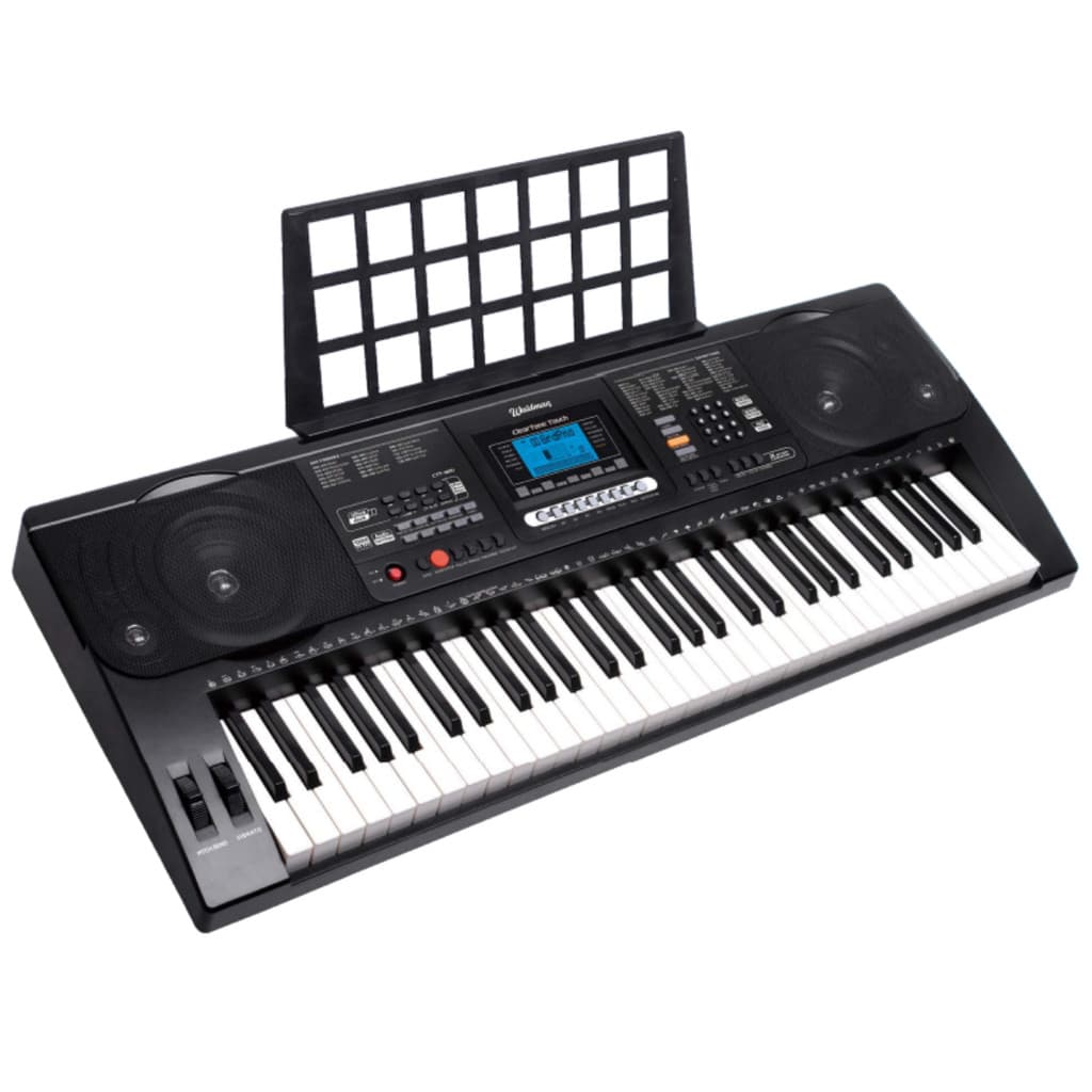 Teclado Musical 5 Oitavas 61 teclas sensíveis Waldman CTT800