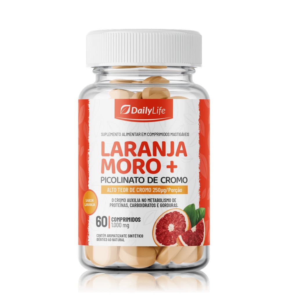 Extrato De Laranja Moro + Picolinato De Cromo 60 Comp Daily