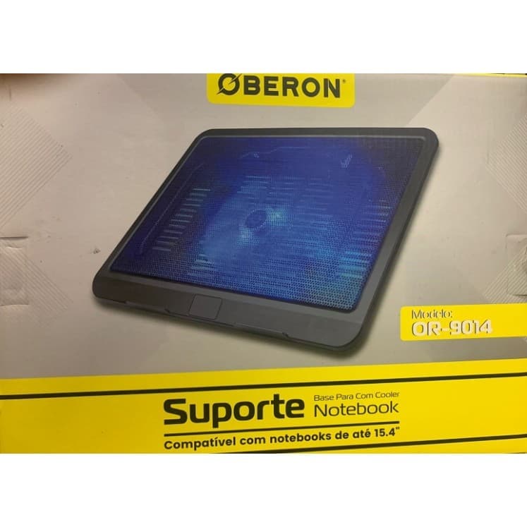 Suporte Base Notebook Refrigeração com cooler Ventilação USB Ergonômica De Mesa Universal Portatil Vertical