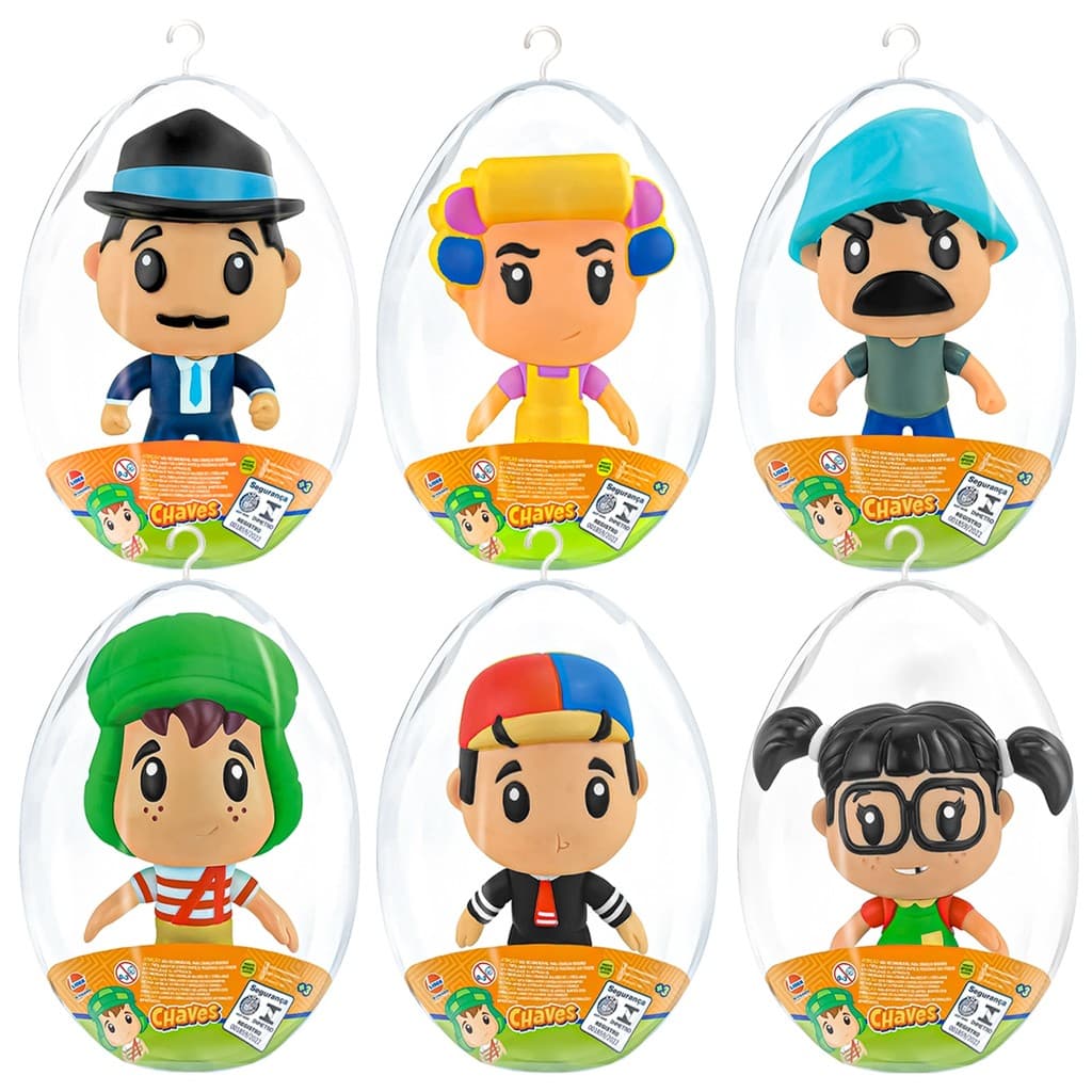 Bonecos Vila Do Chaves Brinquedo Infantil No Ovo De Páscoa 10 cm - Líder Brinquedos