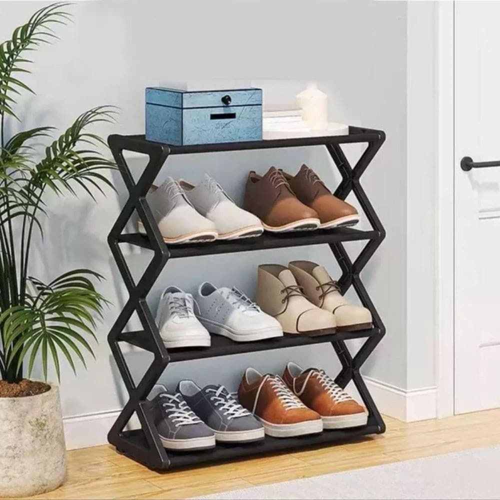 Sapateira Premium Porta Sapato 8 Pares Desmontável/Organizador Multiuso Clink 4 Andares