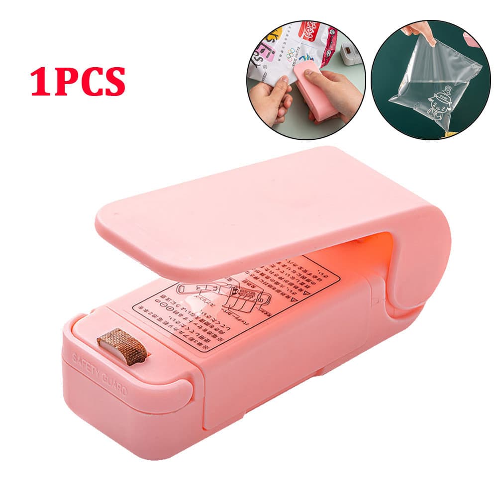 Mini Maquina Portátil Seladora Plástico e Embalagem à Pilha