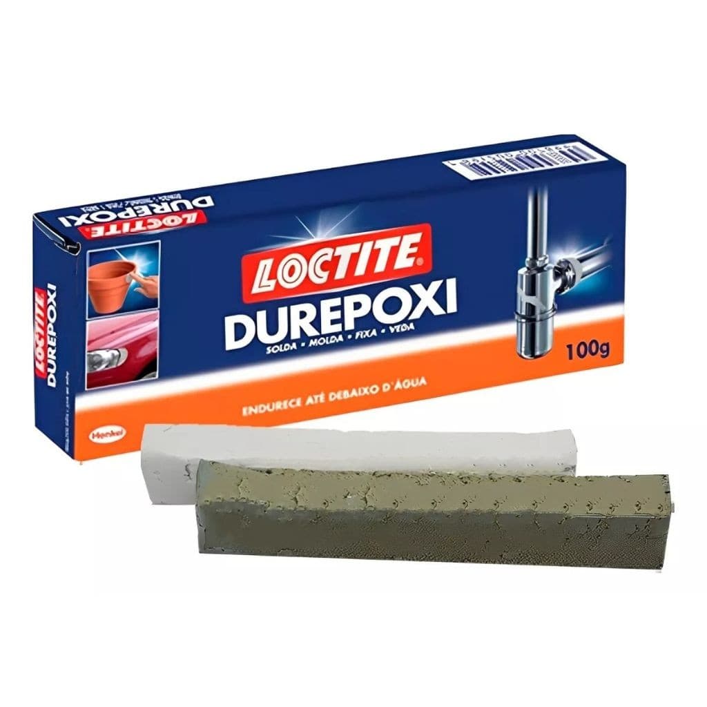 Durepoxi  100g 50g 250g Massa Epoxi Loctite Adesivo Epóxi Cinza Cola Branco Durepox Original