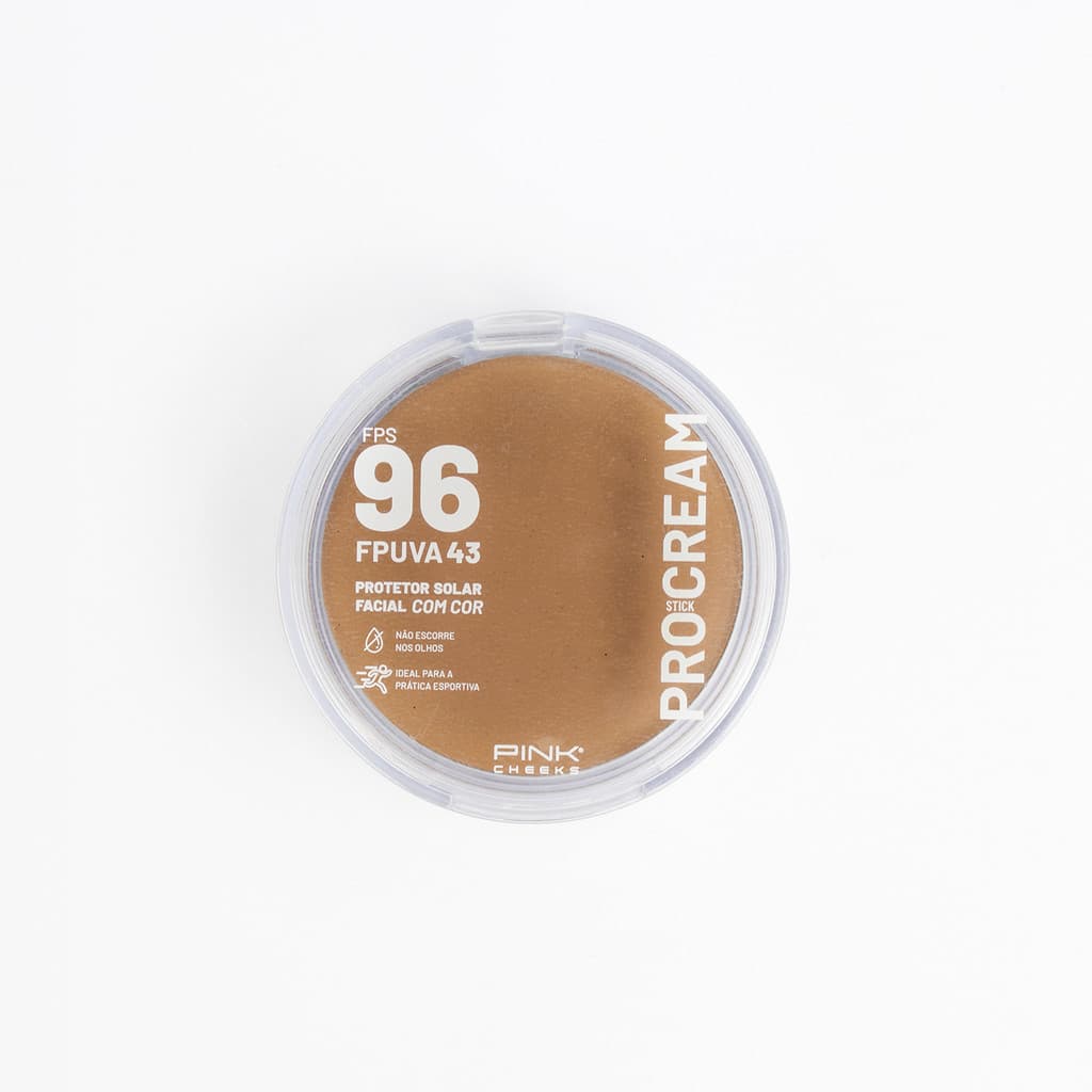 Pro Cream Protetor Solar Multifuncional FPS96 FPUVA43 14g LANÇAMENTO PINK CHEEKS