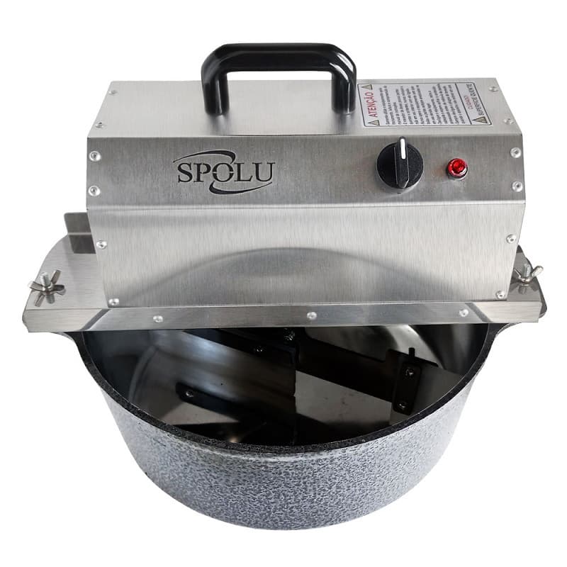 Panela Misturela Doceira Mexedora Massa 8 Litros Aço Inox Spolu
