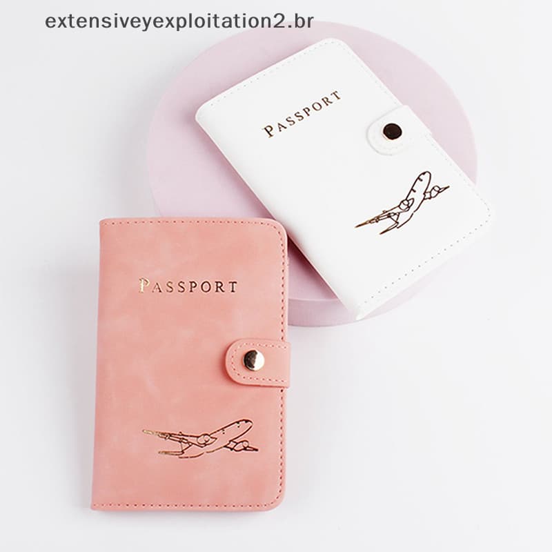 Moda À Prova Dwaterproof Água Titular Do Passaporte Cobre Caso Viagem Couro Cartão De Crédito Carteira Bonito Livro Para