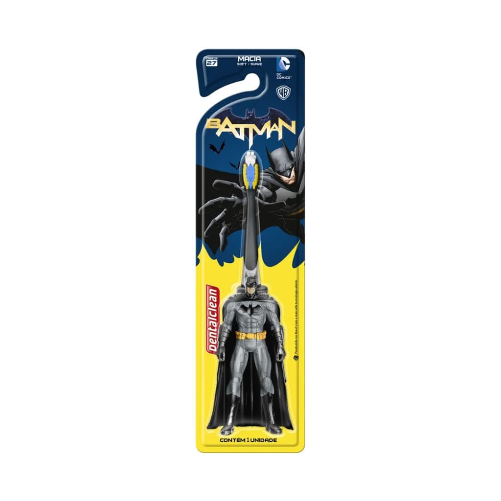 Escova Dente Infantil Batman 3d  Macia Infantil Criança