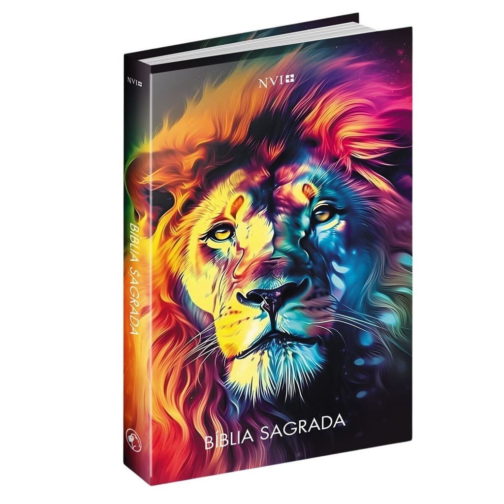 Bíblia Sagrada | Nova Versão Internacional | Evangelismo | Capa Leão Soberano