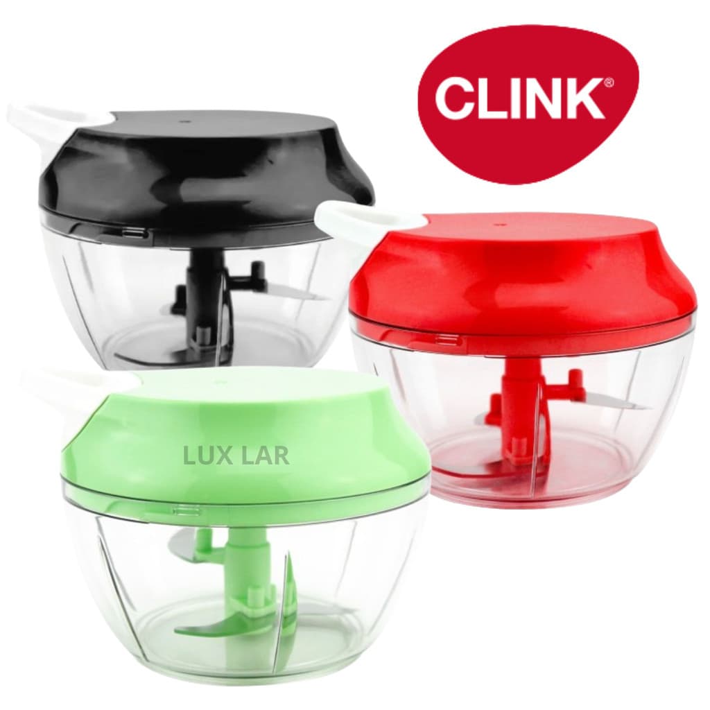 Processador de Alimentos Manual Clink 3 Lâminas Triturador de Alho Legumes Verduras Carnes Cozinha