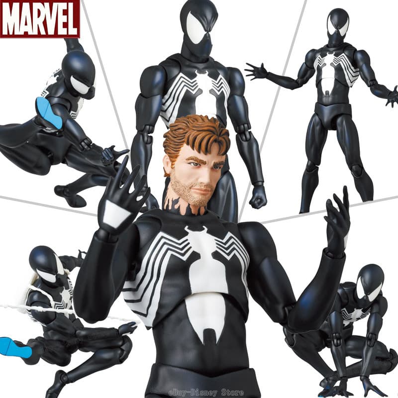 CT Mafex 147 Venom Homem-Aranha Action Figure Modelo Brinquedo 1/12 Alta Qualidade Figuras De Corpo Simbiótico Preto