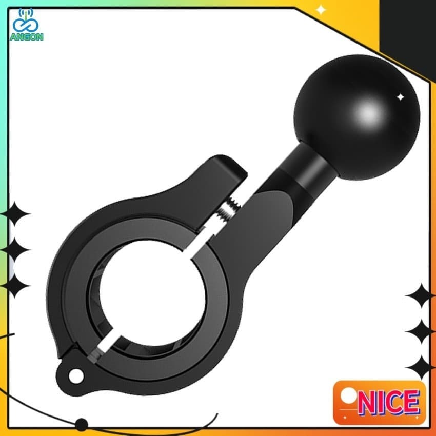 Fixo adaptador de montagem para motocicleta Aaluminum 25MM espelho bola cabeça bicicleta base telefone móvel GPS montage