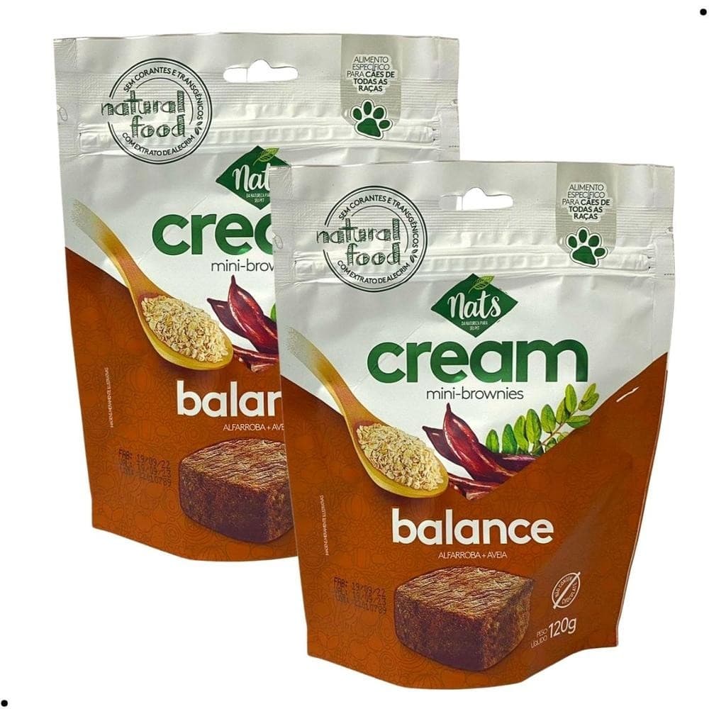 Kit 2 Mini-Brownies Cream Balance Nats 120g Cada