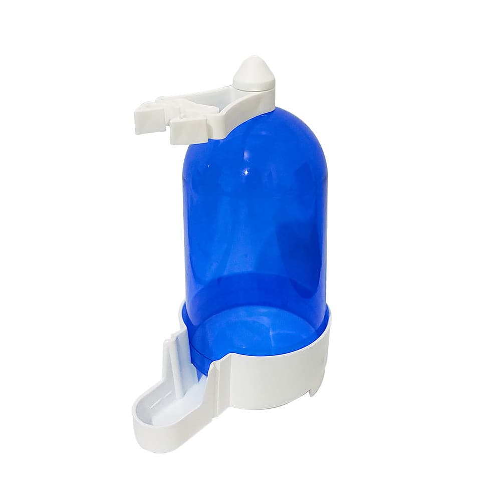 Bebedouro Tubular Gigante Italiano/ Azul com Garra Malha Larga Injetfour  (200ml) - 1un