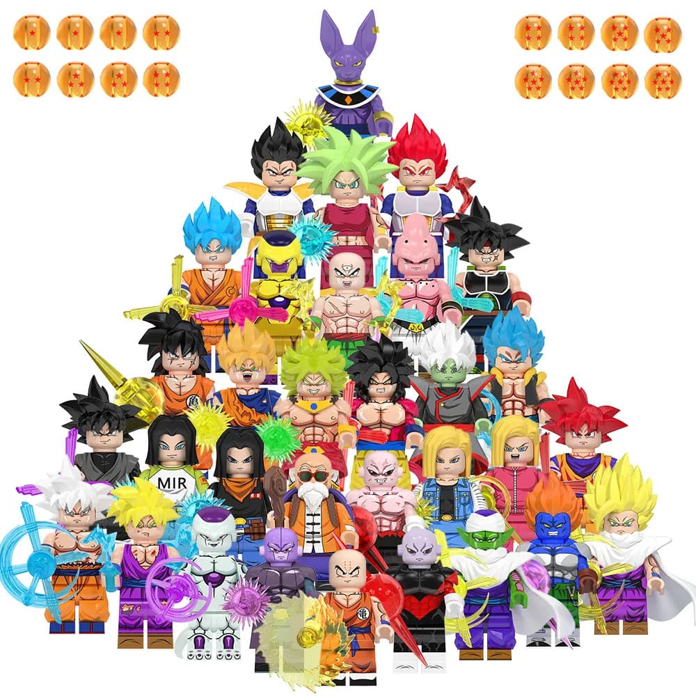 WM6180 WM2690-WM2697 Anime Action Figures Bloco De Construção Coleção Brinquedos Para Crianca