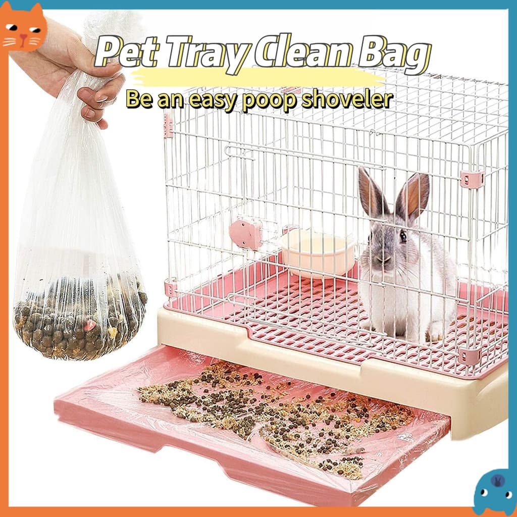 Forro Elástico Descartável Da Bandeja Gaiola De 50 Pces Para Gatos/Cães/Coelhos À Prova De Vazamento & Fácil Limpo Do An