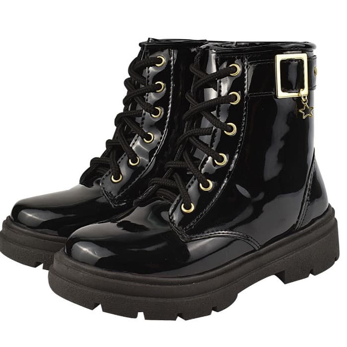 Bota Coturno Infantil Menina Blogueira Estilosa Confortavel brilho