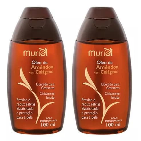 kit 2 Óleo de Amêndoas  100ml Muriel ORIGINAL  - Escolha sua Dupla.
