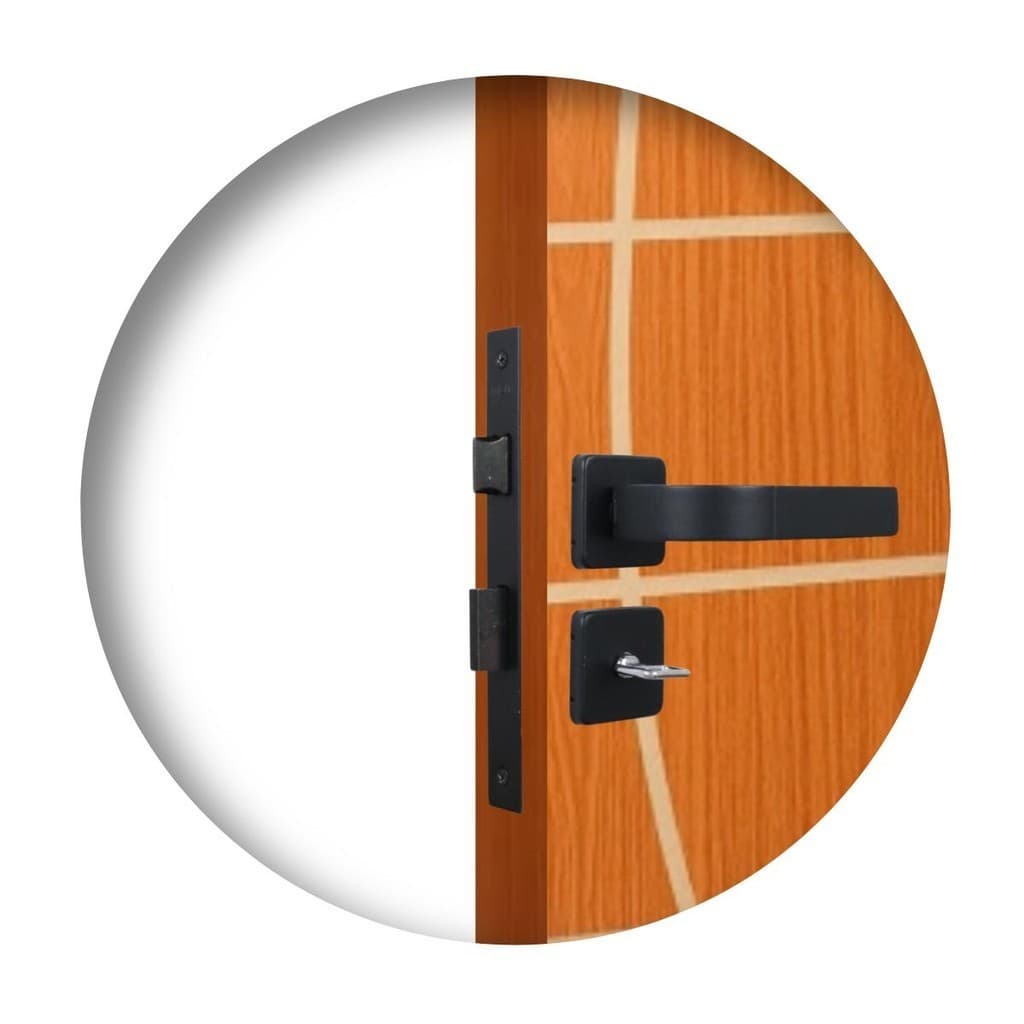 Fechadura Para Banheiro Roseta Módena Preto Fosco MGM 40mm 