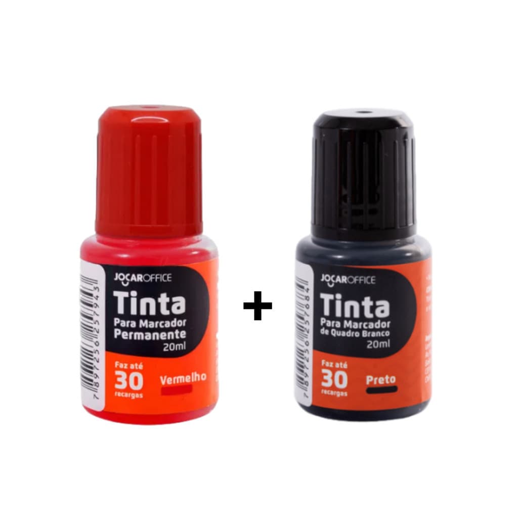 Kit Tinta Marcador Quadro Branco 2 Cores Diversas  Masterprint